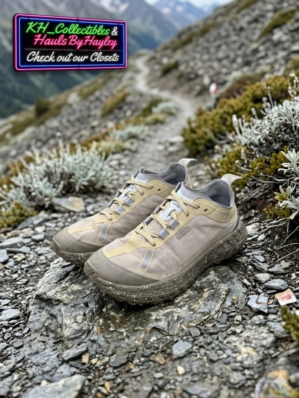 Norda 001 Dyneema Trail Running Shoes - Beige Sand - US Men’s 6 / Women's 7.5